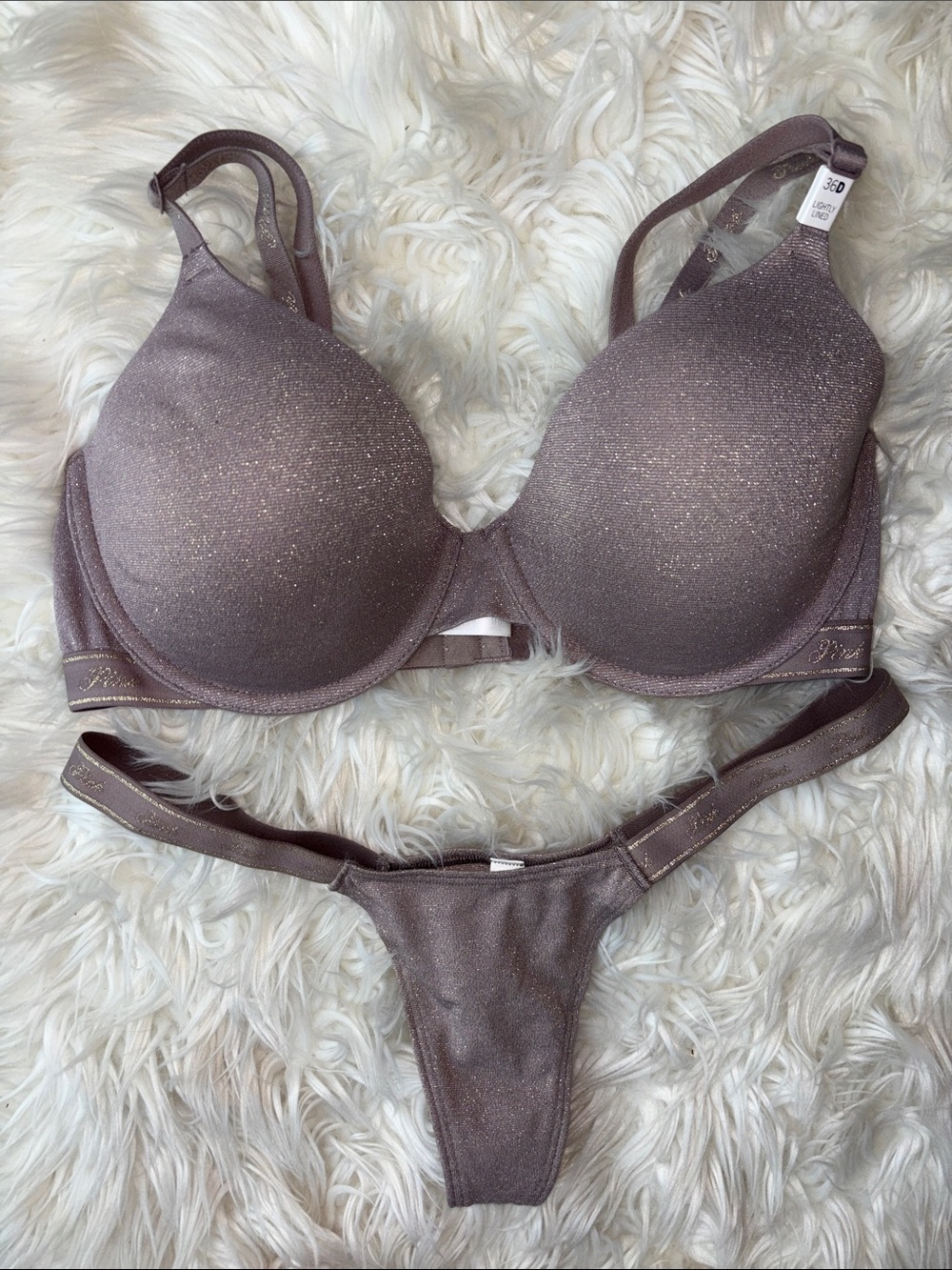 NWT Victorias Secret shimmer set